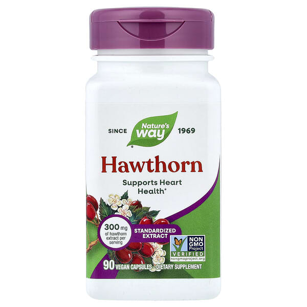 Nature's Way, Hawthorn, 300 mg, 90 Vegan Capsules