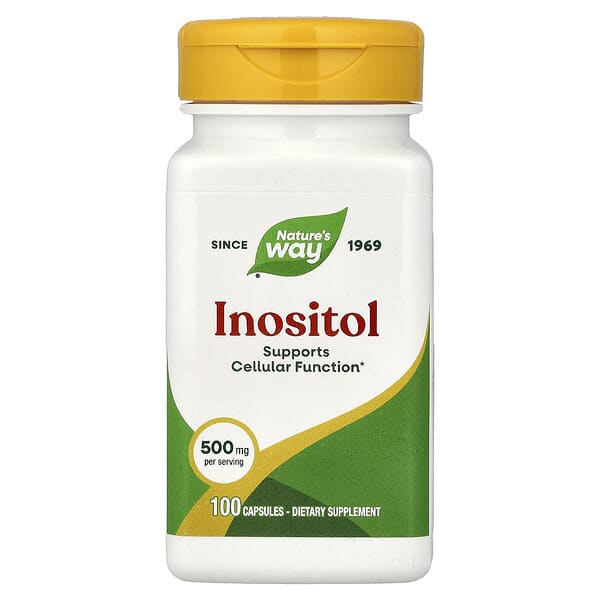 Nature's Way, Inositol, 500 mg, 100 Capsules 3 Nature's Way, Inositol, 500 mg, 100 Capsules