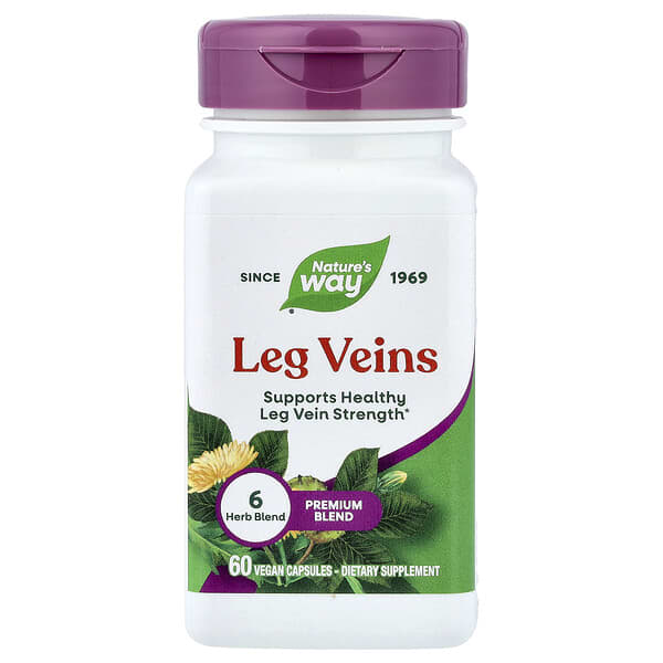 Nature's Way, Leg Veins, 60 Vegan Capsules
