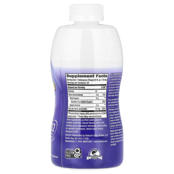 Alternative view of Nature's Way, Liquid Iron, Berry, 16 fl oz (480 ml)