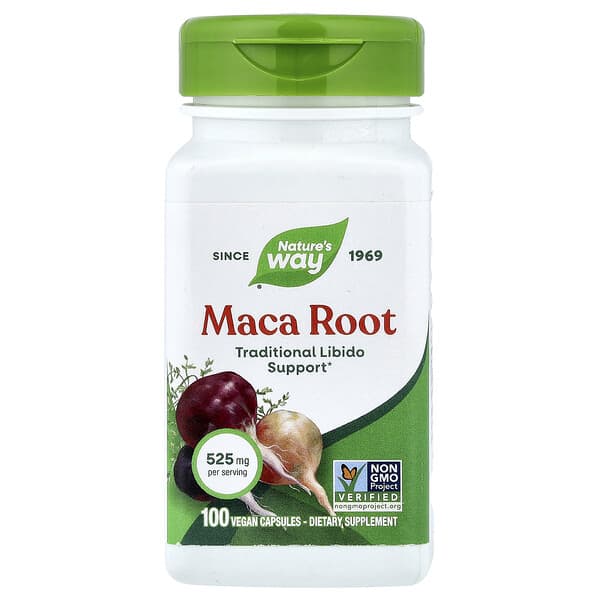 Nature's Way, Maca Root, 525 mg, 100 Vegan Capsules