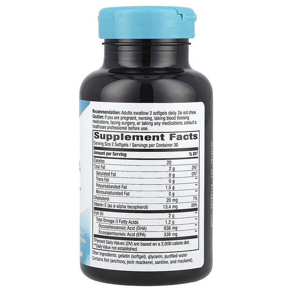 Alternative view of Nature's Way, Mega-DHA Premium Fish Oil, 60 Softgels