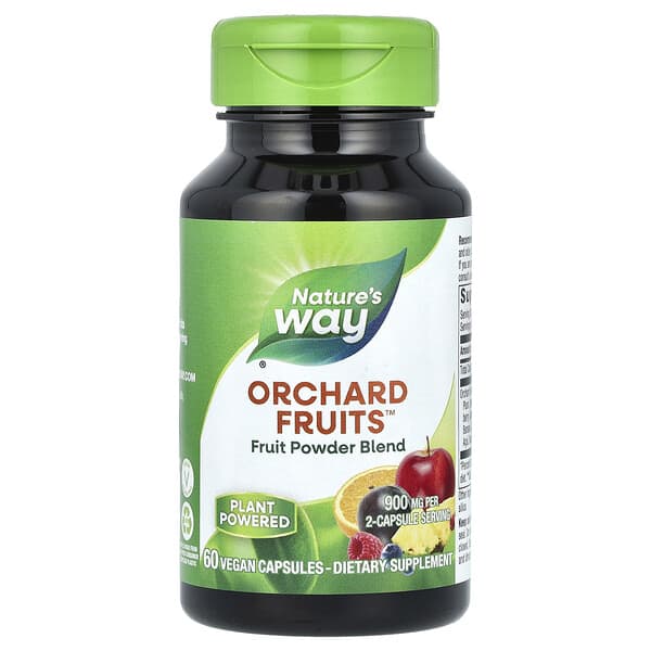 Nature's Way, Orchard Fruits, Fruit Powder Blend, 60 Vegan Capsules