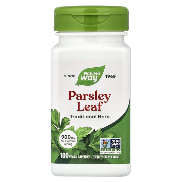 Nature's Way, Parsley Leaf, 100 Vegan Capsules (450 mg per Capsule)