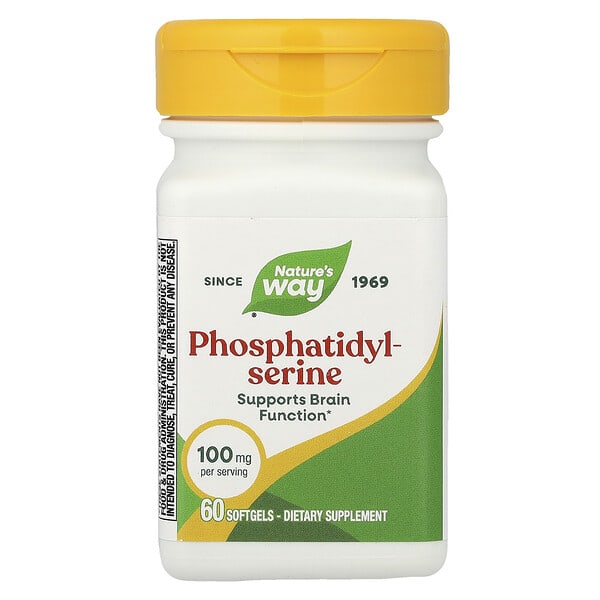 Nature's Way, Phosphatidylserine, 100 mg, 60 Softgels