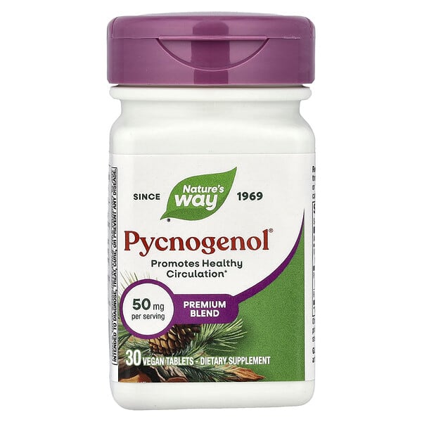 Nature's Way, Pycnogenol®, 30 Vegan Tablets