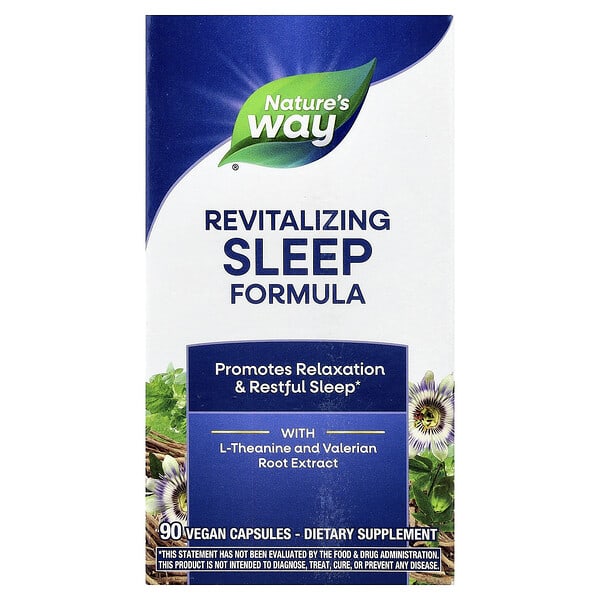 Nature's Way, Revitalizing Sleep Formula, 90 Vegan Capsules