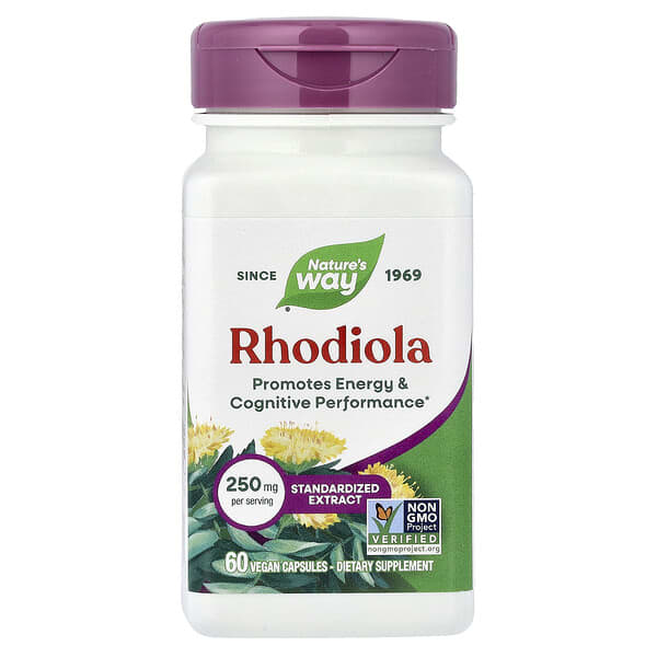 Nature's Way, Rhodiola, 250 mg, 60 Vegan Capsules
