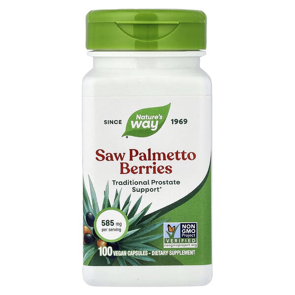 Nature's Way, Saw Palmetto Berries, 585 mg, 100 Vegan Capsules