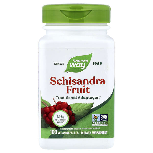 Nature's Way, Schisandra Fruit, 100 Vegan Capsules (0.58 g per Capsule)