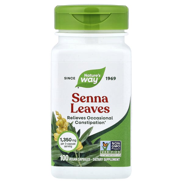 Nature's Way, Senna Leaves, 100 Vegan Capsules (450 mg per Capsule) 3 Nature's Way, Senna Leaves, 100 Vegan Capsules (450 mg per Capsule)