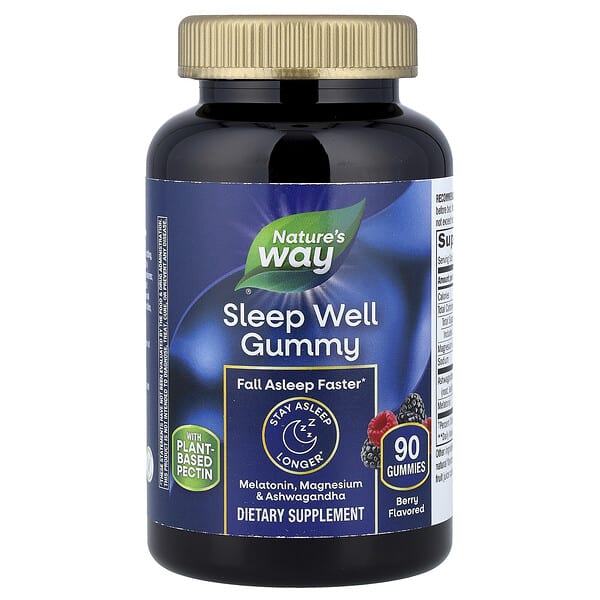Nature's Way, Sleep Well Gummy, Berry, 90 Gummies