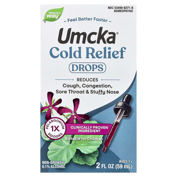 Nature's Way, Umcka®, Cold Relief Drops, Ages 1+, 2 fl oz (59 ml)