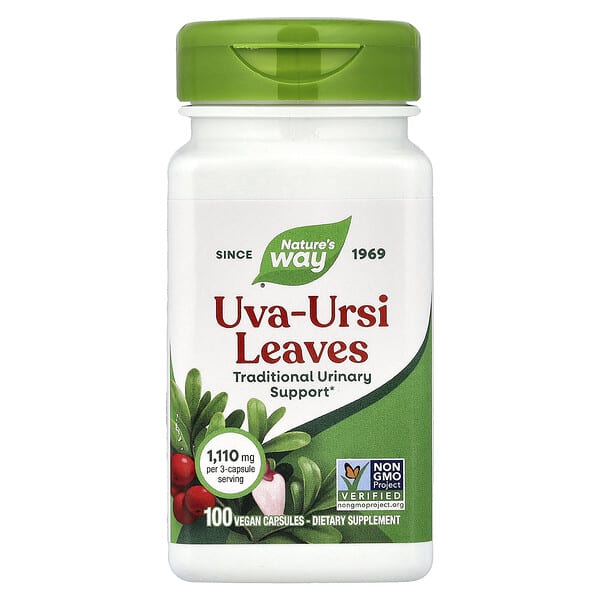Nature's Way, Uva-Ursi Leaves, 100 Vegan Capsules (370 mg per Capsule)