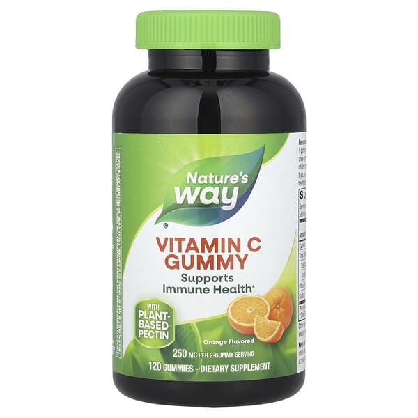 Nature's Way, Vitamin C Gummies, Orange, 120 Gummies (125 mg per Gummy)