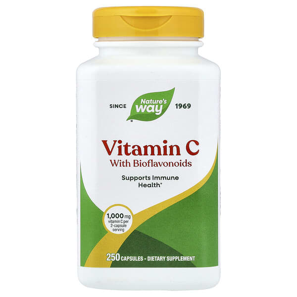 Nature's Way, Vitamin C With Bioflavonoids, 250 Capsules