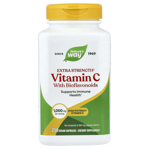 Nature's Way, Vitamin C With Bioflavonoids, 250 Vegan Capsules