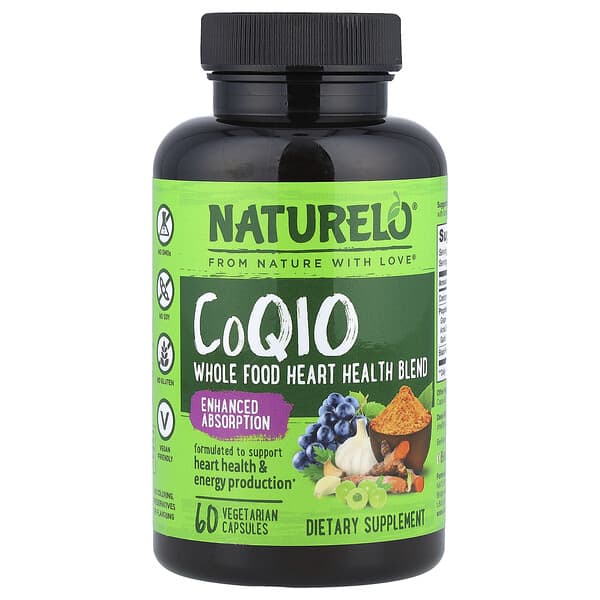 NATURELO, CoQ10, 60 Vegetarian Capsules