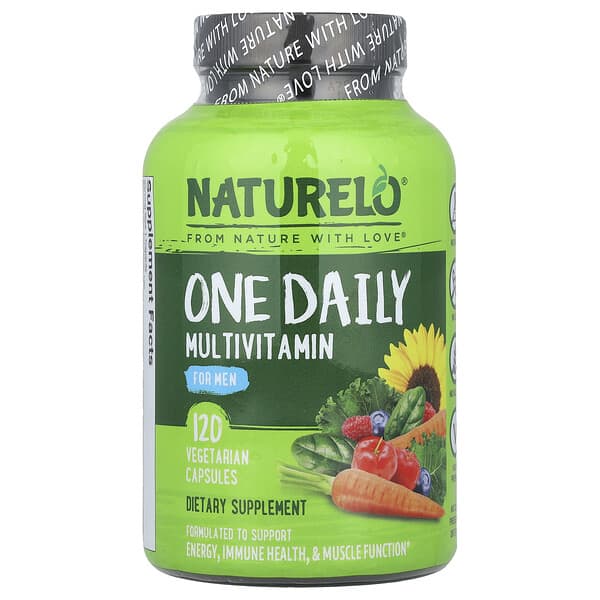 NATURELO, One Daily Multivitamin, For Men, 120 Vegetarian Capsules