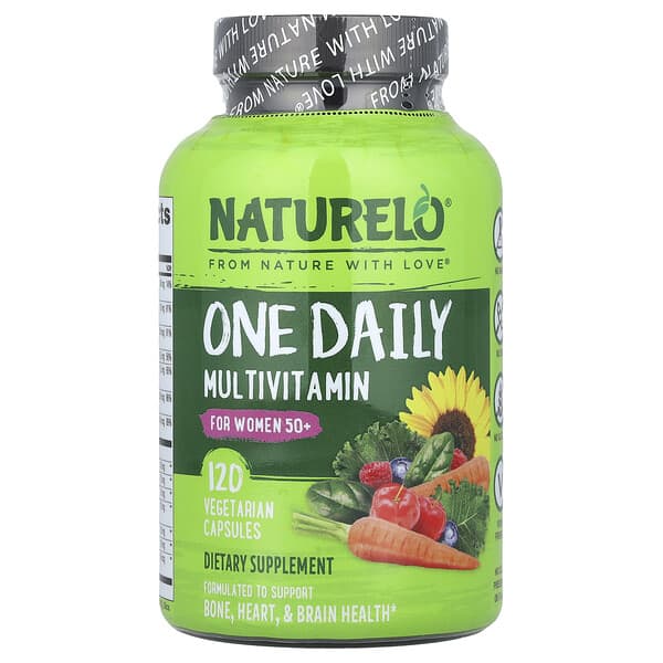 NATURELO, One Daily Multivitamin, For Women 50+, 120 Vegetarian Capsules 5 NATURELO, One Daily Multivitamin, For Women 50+, 120 Vegetarian Capsules