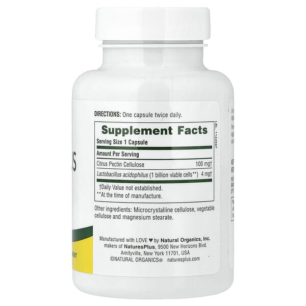 Alternative view of NaturesPlus, Acidophilus with Pectin, 90 Capsules