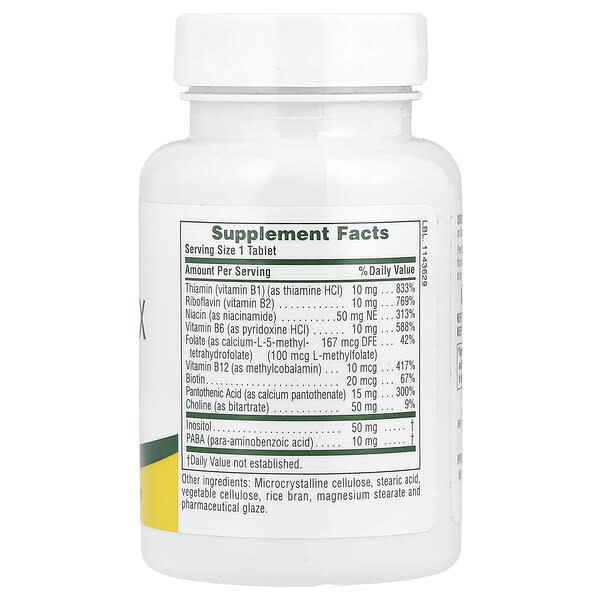 Alternative view of NaturesPlus, B-Complex with Rice Bran, 90 Tablets