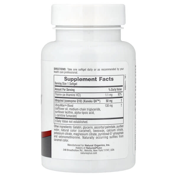 Alternative view of NaturesPlus, Beyond CoQ10® Ubiquinol, 50 mg, 30 Softgels