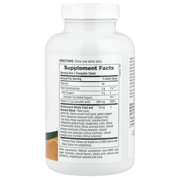 Alternative view of NaturesPlus, Chewable Orange Juice, Vitamin C, Natural Orange, 90 Tablets