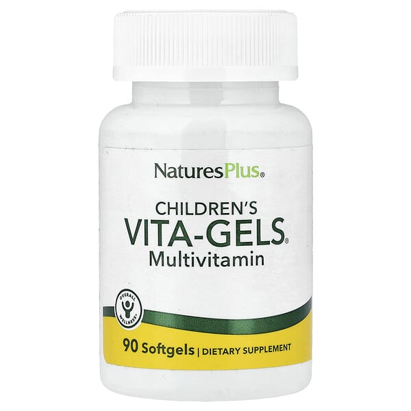 NaturesPlus, Children's Vita-Gels® Multivitamin, Orange, 90 Softgels