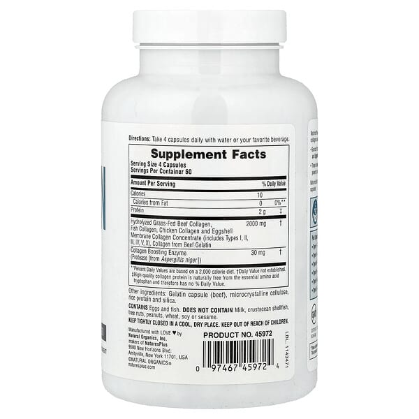 Alternative view of NaturesPlus, Collagen Peptides, 240 Capsules