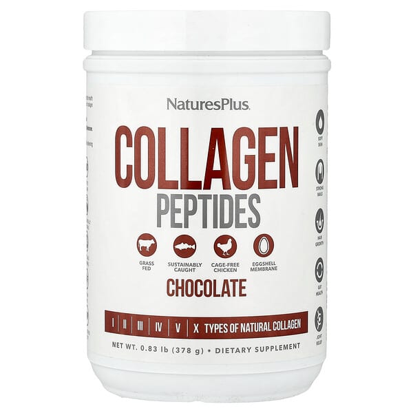 NaturesPlus, Collagen Peptides, Chocolate, 0.83 lb (378 g)