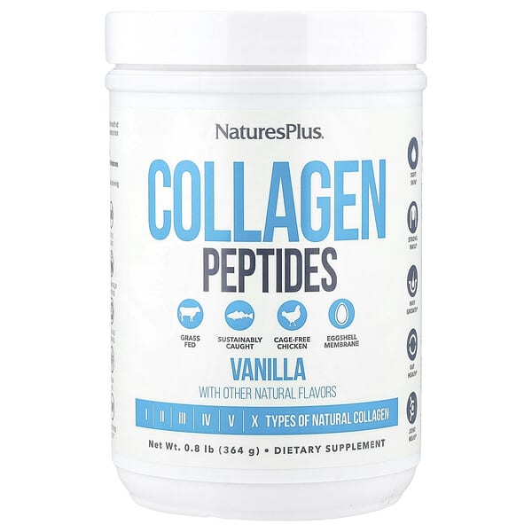NaturesPlus, Collagen Peptides, Vanilla , 0.8 lb (364 g)