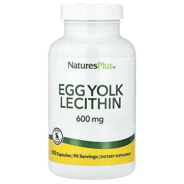 NaturesPlus, Egg Yolk Lecithin, 180 Capsules (300 mg Per capsule)
