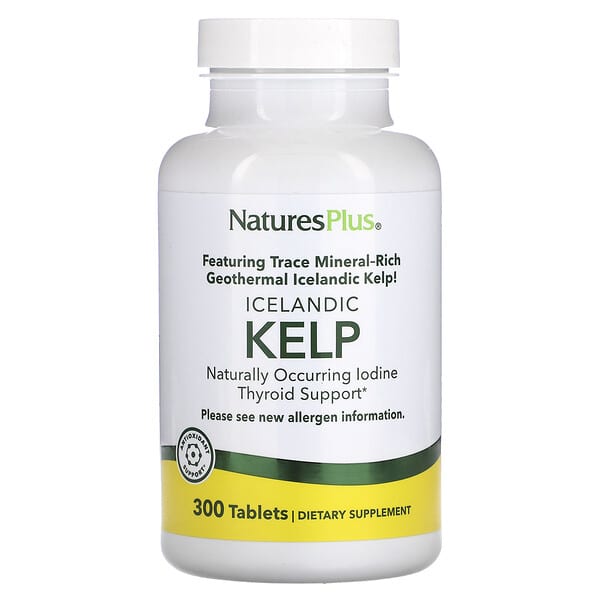 NaturesPlus, Icelandic Kelp, 300 Tablets (150 mg per Tablet)