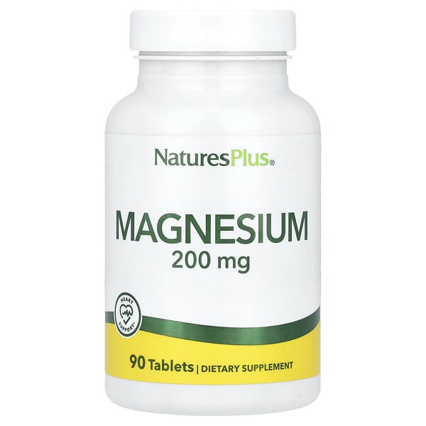 NaturesPlus, Magnesium, 200 mg, 90 Tablets 2 NaturesPlus, Magnesium, 200 mg, 90 Tablets