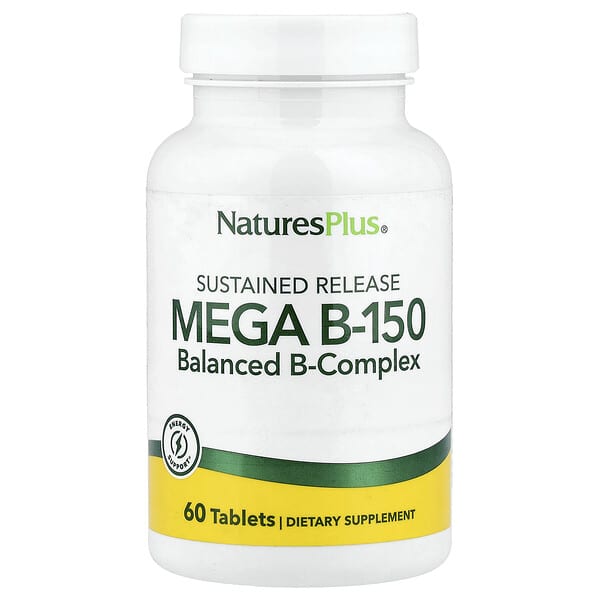 NaturesPlus, Mega B-150, Sustained Release, 60 Tablets 5 NaturesPlus, Mega B-150, Sustained Release, 60 Tablets