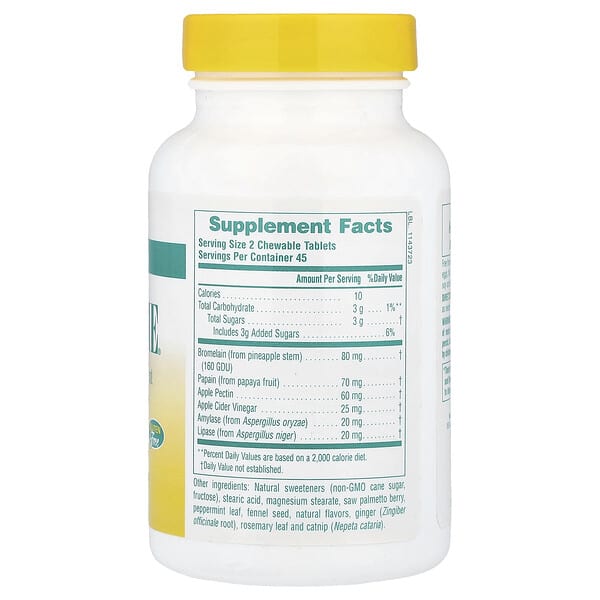 Alternative view of NaturesPlus, Nutri-Zyme® Chewable, Peppermint, 90 Tablets