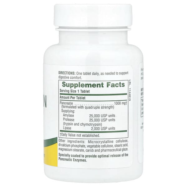Alternative view of NaturesPlus, Pancreatin, 1,000 mg, 60 Tablets