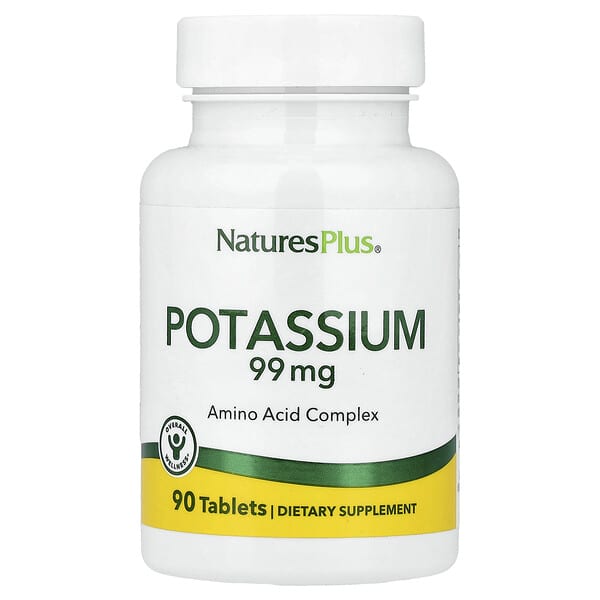 NaturesPlus, Potassium, 99 mg, 90 Tablets