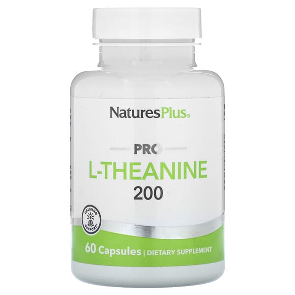 NaturesPlus, Pro L-Theanine 200, 60 Capsules (200 mg per Capsule)