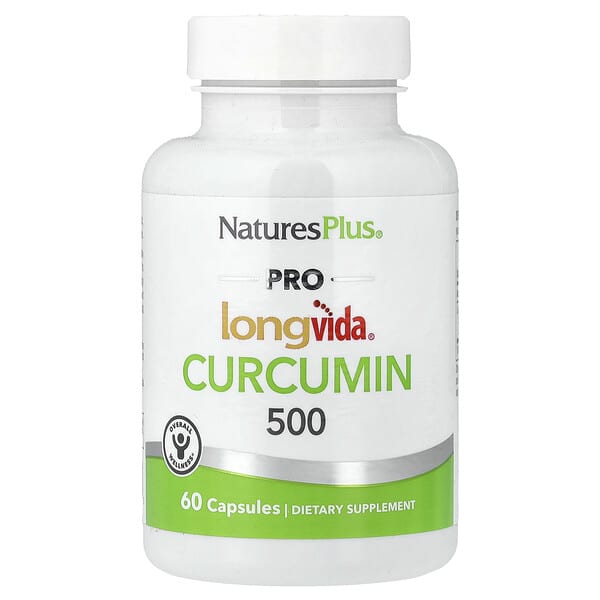 NaturesPlus, Pro Longvida®, Curcumin, 500 mg, 60 Capsules