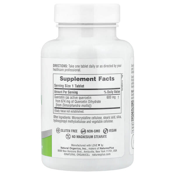 Alternative view of NaturesPlus, Pro Quercetin 600, 60 Tablets (600 mg per Tablet)