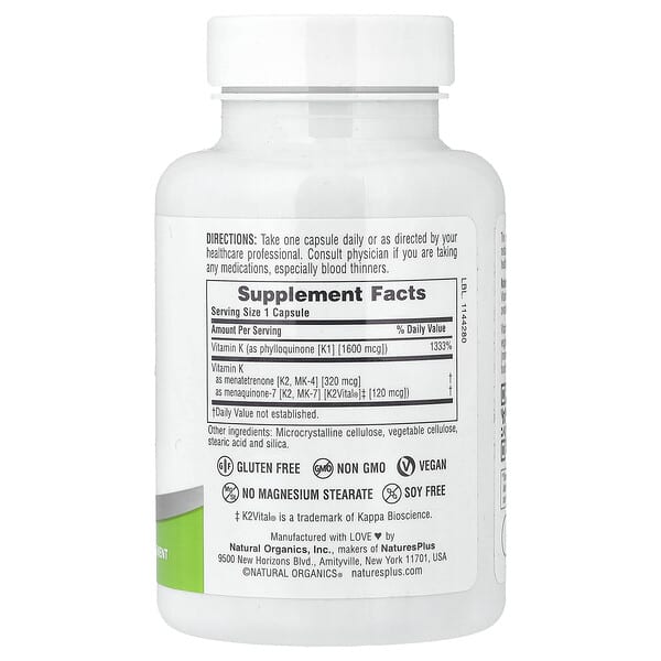 Alternative view of NaturesPlus, Pro Super K Complex, 60 Capsules