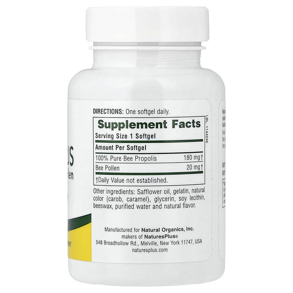 Alternative view of NaturesPlus, Propolplus, Propolis with Bee Pollen, 60 Softgels