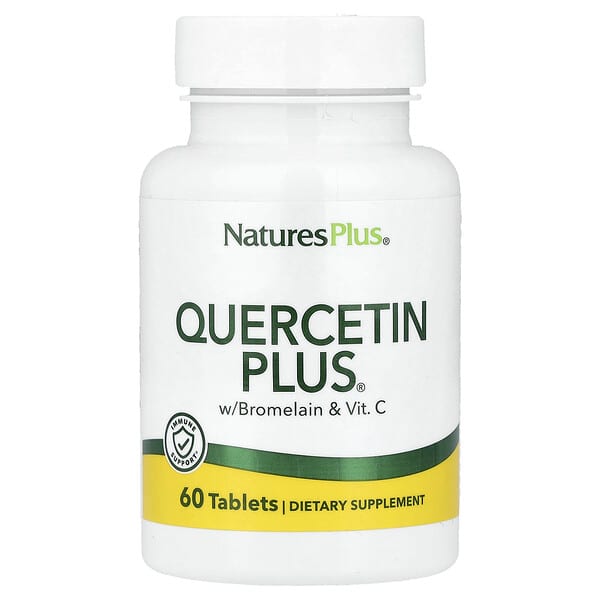 NaturesPlus, Quercetin Plus® With Bromelain & Vit. C, 60 Tablets