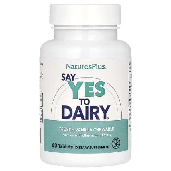 NaturesPlus, Say Yes to Dairy, French Vanilla, 60 Tablets