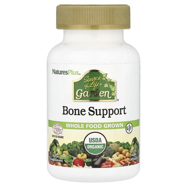 NaturesPlus, Source of Life® Garden, Bone Support, 120 Vegan Capsules