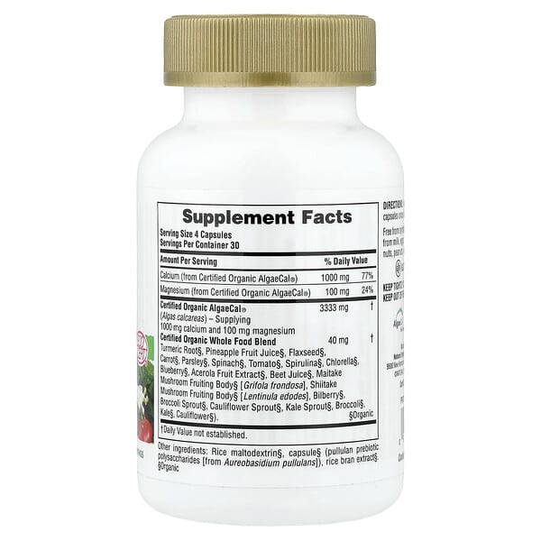 Alternative view of NaturesPlus, Source of Life®, Garden®, Calcium, 120 Vegan Capsules