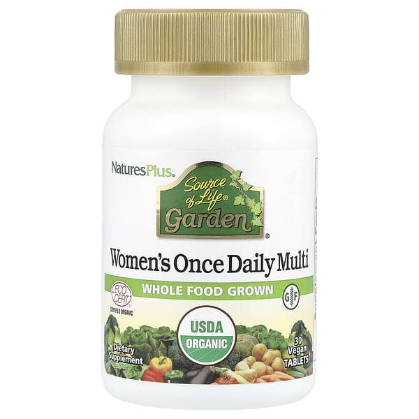NaturesPlus, Source of Life® Garden, Women's Once Daily Multi, 30 Vegan Tablets