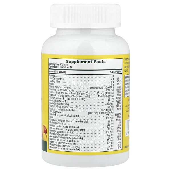 Alternative view of NaturesPlus, Source of Life®, Original Mini-Tabs, Multivitamin & Mineral Supplement with Concentrated Whole Foods, 180 Tablets